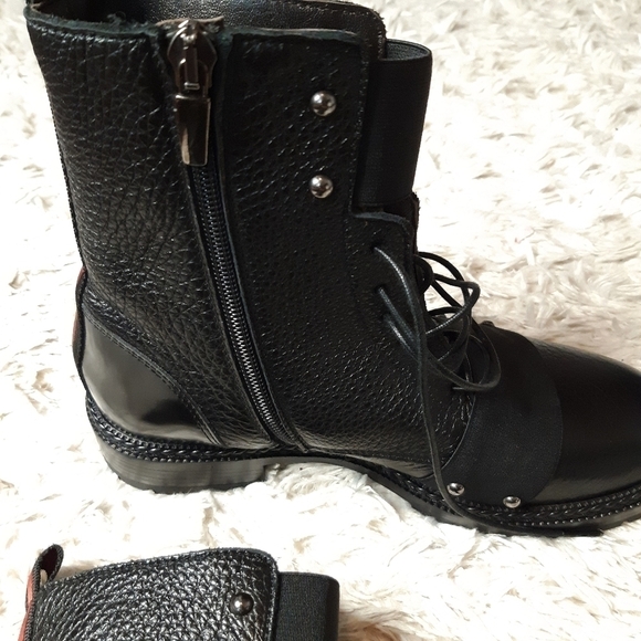 LAURA bellariva leather combat boots - Picture 12 of 14